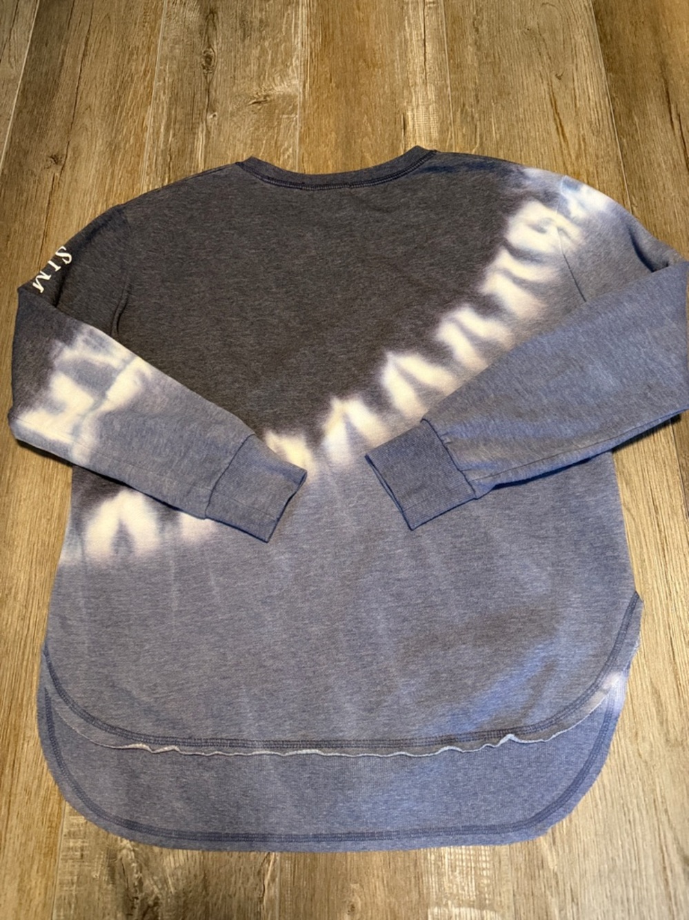 Simply Southern Blue and White Tie-Dye Crewneck Sweatshirt - Picture 6 of 6